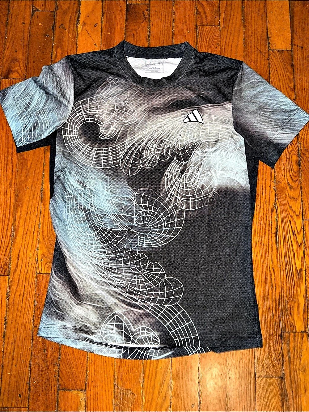 adidas HEAT.RDY Men'Small Geometric Athletic Tee Size Small